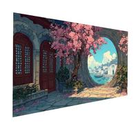 Diamond Painting Albero Diamond Painting by Numbers 30x60cm, Fai Da Te Kit Punto Croce Pittura Diamante Paesaggio, 5D Diamantini Crystal Art Dipingere Con I Numeri per Decorazioni Casa JXL-10011