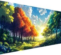 Diamond Painting Albero Diamond Painting Kit Completo Tramonto Pittura Diamante Strass Ricamo a Punto Croce Artigianale, 5D Crystal Art Pittura per Decorazioni Casa, Regali Donna, 100x300cm,Model418