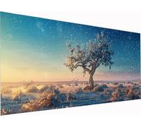 Diamond Painting Albero Grandi Dimensioni 140x70cm, Diamond Painting Kit Completo Cielo Stellato, DIY Quadri con Perline Ricamo a Punto Croce Kit, per Decorazione per la Casa, Regalo Donna 6-6462