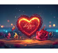 Diamond Painting Amore 5D Diamond Painting Kit Completo 70x50 cm T0-385