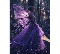 Diamond Painting Angelo, 5D DIY Diamond Painting Kit Completo Elfo, Pittura Diamante per Bambina e Adulti, Diamantini Crystal Art Kit per Adulti, per Decorazione Casa e Parete, Regalo, 50x70cm, Q-38