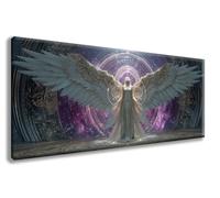 Diamond Painting Angelo Diamond Painting Kit Completo Ala Pittura Diamante, 5D Diamantini Crystal Art Pittura Kit, DIY Strass Ricamo a Punto Croce Kit per Decorazioni Casa, 100x200 cm -zzg2508P4