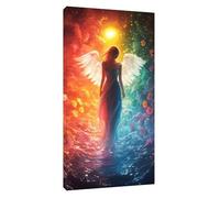 Diamond Painting Angelo Diamond Painting Kit Completo Donna Pittura Diamante, 5D Kit Pittura Bambini Diamantini Crystal Art Hobby Creativi Adulti, Decorazione Murale per la Casa Regali 100x50cm t-7786