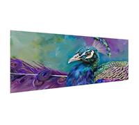 Diamond Painting Animale Diamond Painting Kit Completo Accessori, 5D Pittura Diamante Pavone Diamantini Crystal Art Bambini, Disegni con Perline da Attaccare, Decorativo Parete Regalo 100x50cm X2-196