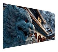 Diamond Painting Architettura, 5D Diamond Painting Kit Completo Leone, DIY Pittura Diamante Quadri Con Perline Kits, Pittura Diamante Adulti Strass Punto Croce, Decorazioni Casa, Regalo 60x30cm 7-7881