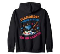 Diamond Painting Artist I Prefer To Stick Diamond Painting Felpa con Cappuccio