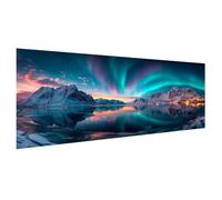 Diamond Painting Aurora Diamond Painting Kit Completo Accessori, 5D Pittura Diamante Lago Diamantini Crystal Art Bambini, Disegni con Perline da Attaccare, Decorativo Parete Regalo 160x80cm X2-712