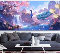 Diamond Painting Autunno Diamond Painting Bambina Pavone Pittura Digitale kits,Fai Da Te Pittura Diamante Crystal Art Hobby Creativi Adulti kit Punto Croce Quadri,Decor Regalo Donna 30x60cm LT-660