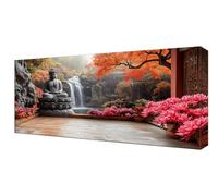 Diamond Painting Autunno zen, XXL Diamond Painting Kit Completo, Passatempo per Adulti, 5D DIY Pittura a Diamante Bambina, Crystal art Mosaico Punto Croce Pittura Kit, Decorativo Casa 30x60cm J-225