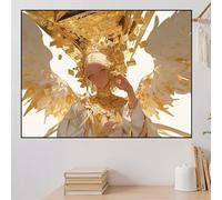 Diamond Painting Bambina Angelo Diamond Painting Grandi Dimensioni 50x30cm,2025 Diamantini Crystal Art Disegni con Perline da Attaccare DIY Pittura a Diamante Strass Decorazione Moneta D'Oro zhad199