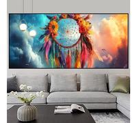 Diamond Painting Bambina Fiore Pittura Diamante Cacciatore Di Sogni Diamond Painting Kit Completo Disegni con Perline da Attaccare 5D DIY Ricamo a Punto Croce Painting per Decorazione 60x180cm z582f