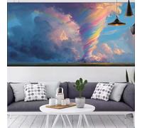 Diamond Painting Bambina Paesaggio Diamante Painting Principiante Kit Tornado,5D DIY Strass Diamantini Crystal Art Mosaico RicamoTela Cross Stitch Adulti Artigianale kit,Decorazione 30x60cm CQ-624