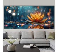 Diamond Painting Bambina Zen Pittura Diamante Loto Diamond Painting Kit Completo Disegni con Perline da Attaccare 5D DIY Ricamo a Punto Croce Painting per Decorazione Casa Regali Donne 50x100cm z382f