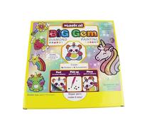 Diamond Painting Box Magical, per 12 adesivi e 2 immagini per finestre con motivi magici, kit di artigianato per dipingere con pietre glitterate, per bambini a partire da 8 anni