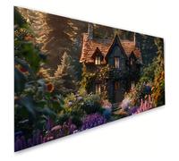Diamond Painting Cabina Diamond Painting Kit Completo, 5D Pittura Diamante Pianta Diamantini Crystal Art Adulti, Disegni con Perline da Attaccare Fai da Te, Decorazioni Parete Regalo 60x120cm G2-19