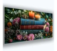 Diamond Painting Candela, 5D Libro Diamond Painting Kit Completo, DIY Diamantini Crystal Art Hobby Creativi Adulti, Pittura Diamante Strass Ricamo a Punto Croce, Decorazione Casa 30x60cm 0u-690