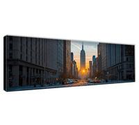 Diamond Painting Casa Diamond Painting Kit Completo Città DIY Mosaico Diamantini Crystal Art, Kit Pittura Diamante, 5D Ricamo a Punto Croce Artigianale Kits per Decorazione da Parete 120x40cm 0R-523