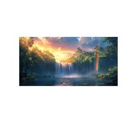 Diamond Painting Cascata, Diamond Painting by Numbers Paesaggio, Diamantini Crystal Art Quadri Da Dipingere Numerati 60x30cm, Kit Punto Croce Pittura Diamante per Decorazioni Casa, Regalo 2ZSH-0532