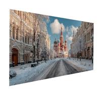 Diamond Painting Cattedrale di San Basilio Diamond Painting by Numbers 70x140CM, Fai Da Te Kit Punto Croce Pittura Diamante Paesaggio, 5D Diamantini Crystal Art Dipingere Con I Numeri, Regalo JXL11256