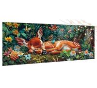 Diamond Painting Cervo, Diamond Painting Adulti Animale, DIY Diamantini Crystal Art Kits, Diamante Cristallo Pittura Digitale Arte Strass Ricamo, Grandi Decorazione per Casa e Pareti 40x90cm T565