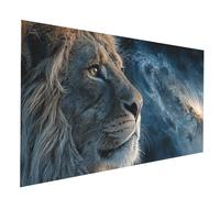Diamond Painting Cielo stellato Diamond Painting by Numbers 60x120cm, Fai Da Te Kit Punto Croce Pittura Diamante Leone, 5D Diamantini Crystal Art Dipingere Con I Numeri per Decorazioni Casa JXL-9695