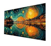 Diamond Painting Cielo stellato, Fai Da Te Diamantini Crystal Art Kit Pittura Bambini, Diamond Painting by Numbers Venezia, Quadri Da Dipingere Numerati Diamante Kit Punto Croce 80 x 40 CM model-94