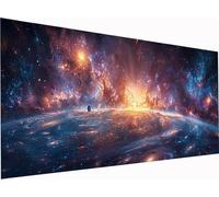 Diamond Painting Cielo Stellato Grandi Dimensioni 80x40cm, Diamond Painting Kit Completo Pianeta, DIY Quadri con Perline Ricamo a Punto Croce Kit, per Decorazione per la Casa, Regalo Donna 4-7158