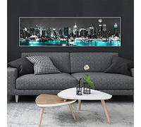 Diamond Painting, Città Bianca Nera Pittura Diamante Kit Completo, 5D Bambini Diamond Art Painting, Grandi Dimensioni Strass Fai da Te Ricamo a Punto Croce Arts Diamond Painting Paesaggi 60x180cm