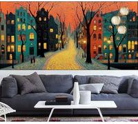 Diamond Painting Città Diamond Painting Bambina Paesaggio Pittura Digitale kits,Fai Da Te Pittura Diamante Crystal Art Hobby Creativi Adulti kitPunto Croce Quadri con Perline Per Regalo Donna VQ-1085