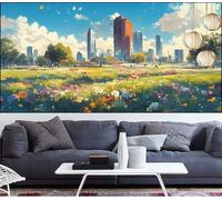 Diamond Painting Città Diamond Painting Bambina Paesaggio Pittura Digitale kits,Fai Da Te Pittura Diamante Crystal Art Hobby Creativi Adulti kit Punto Croce Quadri,Decor Regalo Donna 80x220cm LT-6