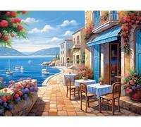 Diamond Painting Città Diamond Painting Kit Completo Strada Pittura Diamante per Adulti, 5D DIY Diamantini Crystal Art a Punto Croce Artigianale Kit Decorazione della Parete e Regalo 80x60cm, Model 84