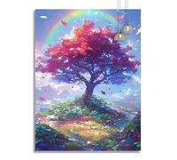 Diamond Painting Colore Diamond Painting Bambina Albero Della Vita Diamante Crystal Art DIY 5D Quadri con Perline Diamante Ricamo Punto Croce for Kids Principianti, Decorazione per Casa 40x50cm z131f