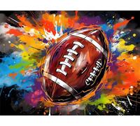 Diamond Painting Colore Diamond Painting Kit Completo Calcio 5D Pittura A Diamante per Adulti, Fai Da Te Mosaico Diamantini Crystal Art, Strass Ricamo A Punto Croce, Regalo Donna Uomo 50x70cm G-16