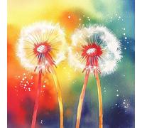 Diamond Painting Dente di Leone 5D Diamond Painting Kit Completo, DIY Fiore Pittura a Diamante Adulti, Quadri con Diamanti Rotondo Strass Ricamo a Punto Croce Arte per Decorazioni Parete 90x90 cm G-6