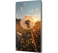Diamond Painting Dente leone Pittura Diamante Adulti, Pianta Diamond Painting Kit Completo Accessori, Quadri con Perline, DIY Strass Ricamo a Punto Croce Paintings, Decorazioni Parete 90x200cm J2-1080