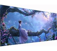 Diamond Painting Donna Grandi Dimensioni 300x100cm, Diamond Painting Kit Completo Albero, DIY Quadri con Perline Ricamo a Punto Croce Kit, Disegni con Perline da Attaccare per Decorazioni Casa S-2461