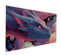 Diamond Painting Drago Diamond Painting by Numbers 50x100CM, Fai Da Te Kit Punto Croce Pittura Diamante Astratto, 5D Diamantini Crystal Art Dipingere Con I Numeri per Decorazioni Casa, Regalo JXL-8774