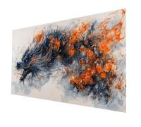 Diamond Painting Drago, Fai Da Te Diamantini Crystal Art Kit Pittura Bambini, Diamond Painting by Numbers Astratto, Quadri Da Dipingere Numerati Diamante Kit Punto Croce, Regalo 140 x 70 cm model-2841