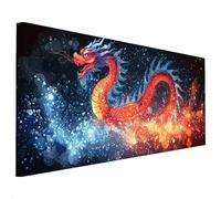 Diamond Painting Drago, Sogno Diamond Painting Grandi Dimensioni 110x50cm, Diamantini Crystal Art Fai Da Te per Adulti, Pittura Diamante Strass Ricamo Artigianato Kit per Decorazioni Autunnali R-92