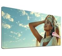 Diamond Painting Egitto, 110x50cm Diamond Painting Grandi Dimensioni, Kit de Pittura Diamante Adulti, Disegni con Perline da Attaccare, Quadri con Perline per Decorazioni Parete, Regalo, (Regina) R-29