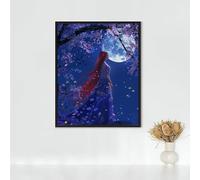 Diamond Painting Erwachsene Arte Figurativa Diamond Painting Donna DIY Vollbohrer Diamant Malerei Set Anfänger, Diamant Kunst Malerei Stickerei Set, Wanddeko Deko, Geschenke 90 x 120cm PJY9 I-R