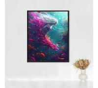 Diamond Painting Erwachsene Arte Figurativa Diamond Painting Guerra DIY Vollbohrer Diamant Malerei Set Anfänger, Diamant Kunst Malerei Stickerei Set, Wanddeko Deko, Geschenke 40 x 50cm PJY9 C-L