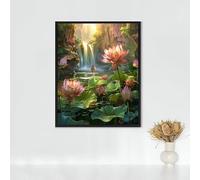 Diamond Painting Erwachsene Gatto Diamond Painting Loto DIY Vollbohrer Diamant Malerei Set Anfänger, Diamant Kunst Malerei Stickerei Set, Wanddeko und Zimmer Deko, Geschenke 40 x 50cm PJY9 C-F