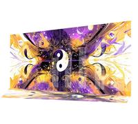 Diamond Painting Estratto Diamond Painting Grandi Dimensioni 140x70 cm,5D Pittura Diamante Kit Completo DIY Puzzle Diamantini Crystal Art Pittura a Diamante per Casa Decorazioni Parete Yin Yang qL879