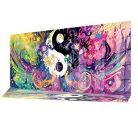 Diamond Painting Estratto Diamond Painting Kit Completo Yin Yang Quadri con Perline Fai Da Te Pittura a Diamante Bambina, Crystal Art Strass Ricamo a Punto Croce per Decorazioni Parete 70x140cm qL792