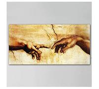 Diamond Painting Fai Da Te 5D,Grandi kit Completo Adulti Bambino Gem,Pittura Diamante Pieno,Cristallo Ricamo con Strass Punto Croce Tela, per Decorare Casa e Pareti Creation Of Adam Girl 70x140cm