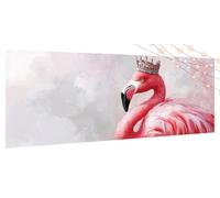 Diamond Painting Fenicottero, Diamond Painting Kit Completo 50x110cm, DIY Grandi Dipingere con i Numeri Adulti Corona, 5D Strass Ricamo a Punto Croce Quadri Diamantini Crystal Art, Casa Regalo T454