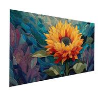Diamond Painting Fiore Diamond Painting by Numbers 40 x 80 cm, Fai Da Te Kit Punto Croce Pittura Diamante Pianta, 5D Diamantini Crystal Art Dipingere Con I Numeri per Decorazioni Casa, Regalo JXL10593
