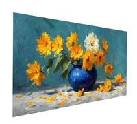 Diamond Painting Fiore Diamond Painting by Numbers 80 x 160 cm, Fai Da Te Kit Punto Croce Pittura Diamante Pianta, 5D Diamantini Crystal Art Dipingere Con I Numeri per Decorazioni Casa, Regalo JXL8277