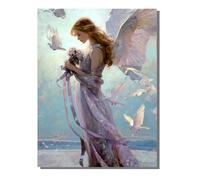 Diamond Painting Fiore Diamond Painting Kit Completo, Grandi Dimensioni 30x40 cm, Angelo 5D DIY Pittura Diamante Puzzle Mosaico Artigianato per Casa Decorazione Parete Regali per le donne BJHF801
